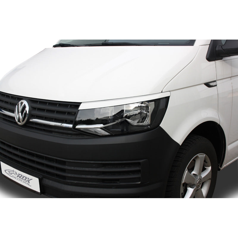 RDX Racedesign, stínítka světlometů, pasuje na Volkswagen Transporter T6 2015- (ABS)