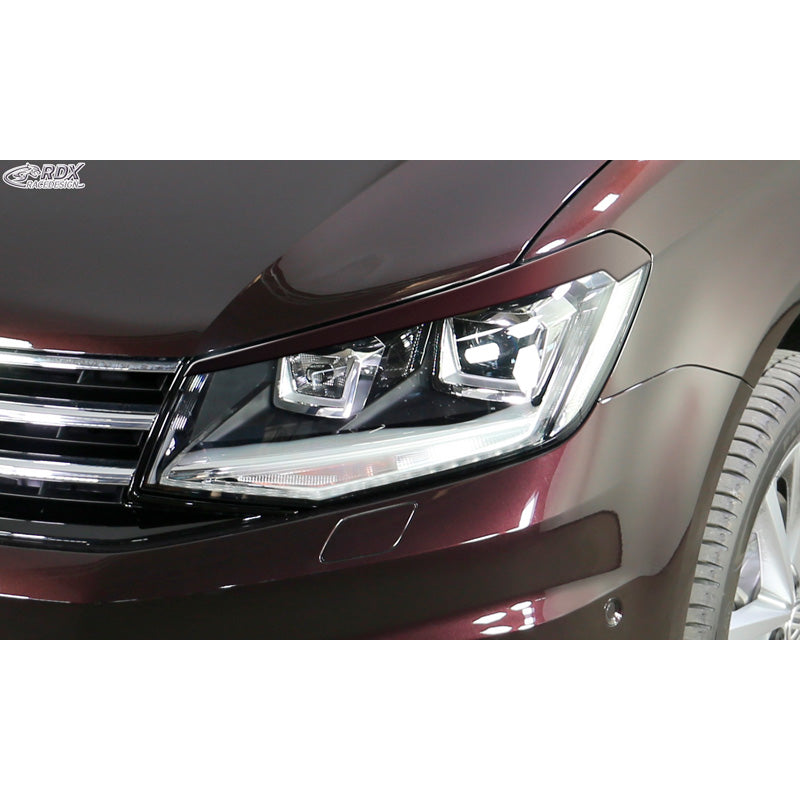 RDX Racedesign, osłony reflektorów, pasuje do Volkswagen Caddy IV 2015-2020 (ABS)
