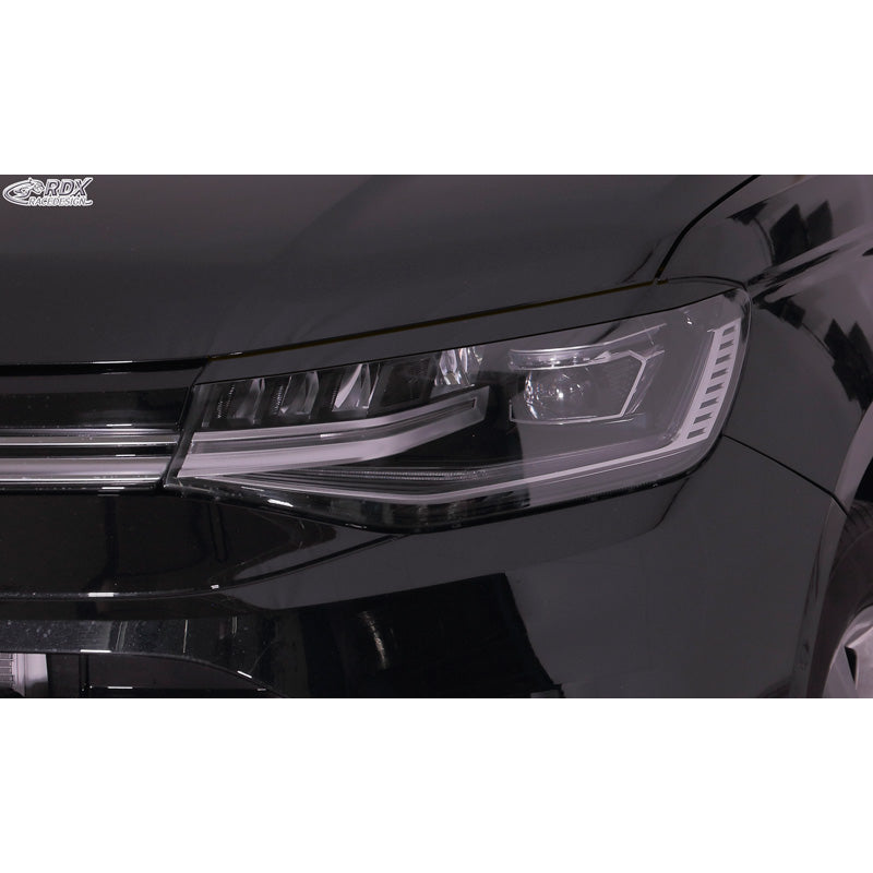 RDX Racedesign, kryty světlometů, vhodné pro Volkswagen Caddy V 2020- (ABS)
