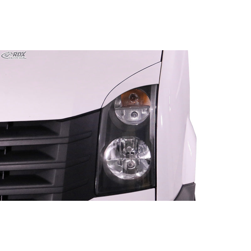 RDX Racedesign, kryty světlometů, vhodné pro Volkswagen Crafter 2006-2017 (ABS)
