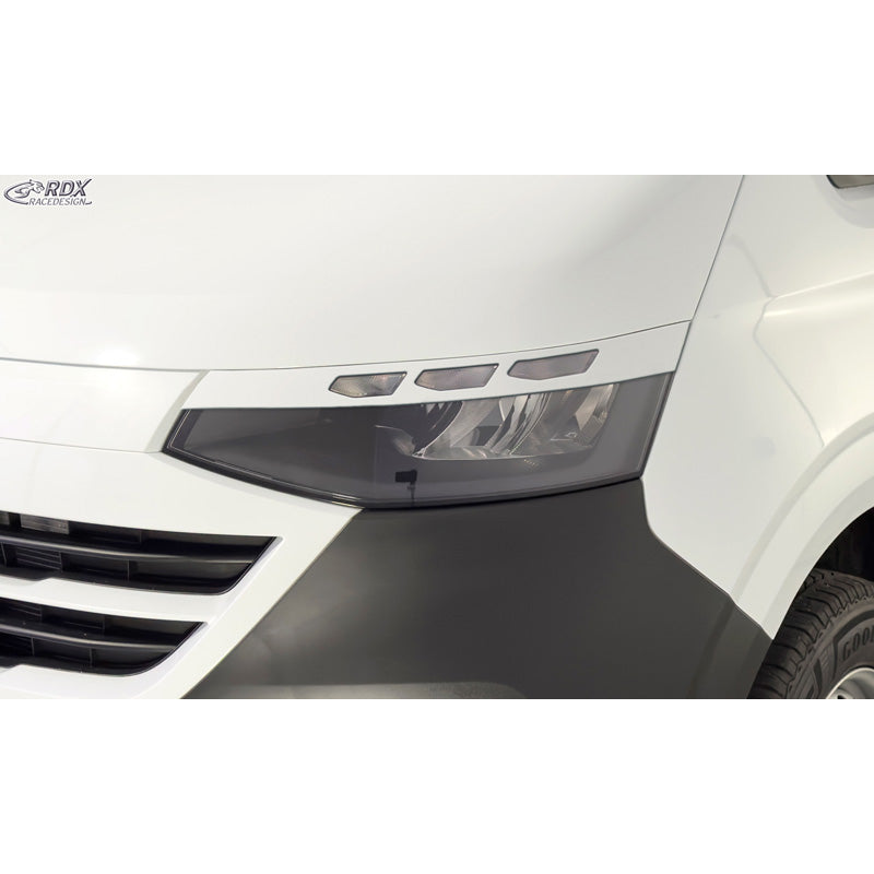 RDX, Øjenskygge, ABS Gloss White, passer til Volkswagen Transporter T7 (2024-), excl. IQ.Light