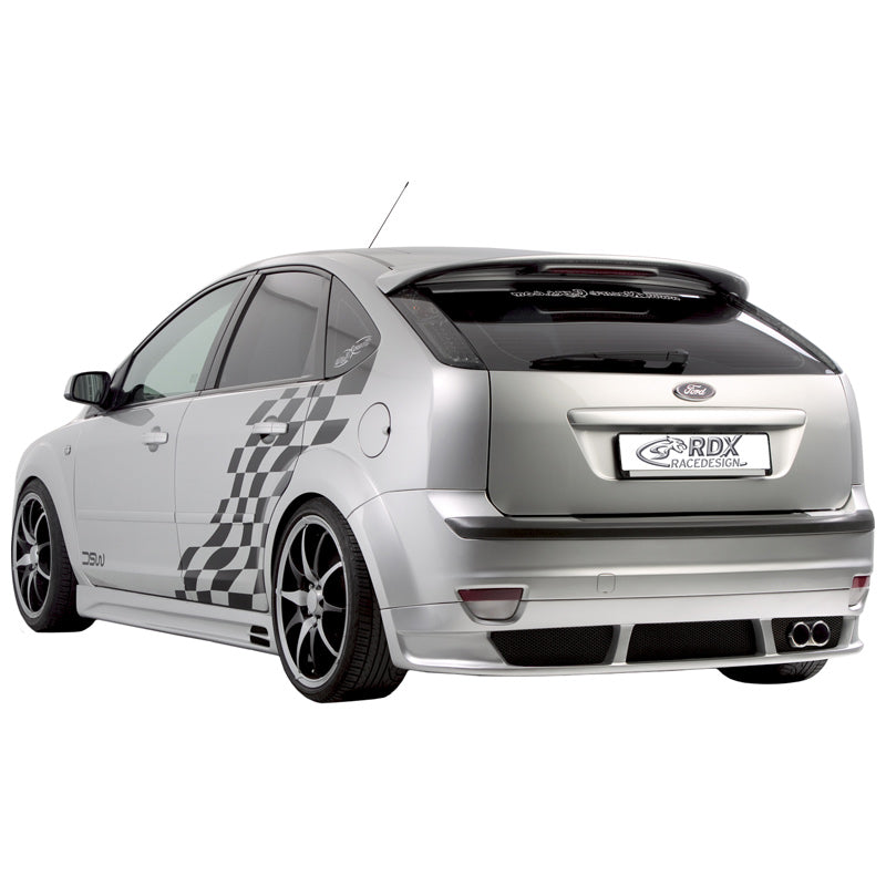 RDX Racedesign, Rear bumper skirt, fits Ford Focus II 2005-2008 excl. ST/Wagon (PU)