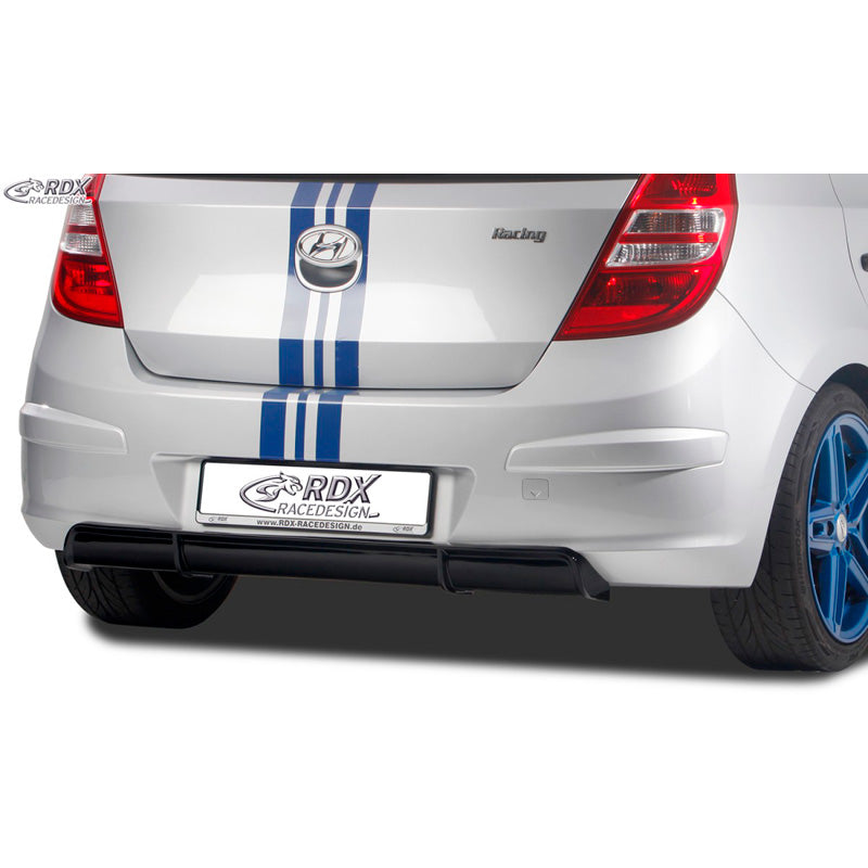 RDX Racedesign, Rear bumper skirt 'Diffusor', fits Hyundai i30 (FD/FDH) 2007-2010 (ABS glossy black)