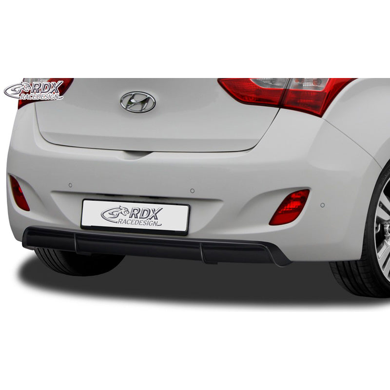 RDX Racedesign, Rear bumper skirt 'Diffusor', fits Hyundai i30 (GD) 2012- (ABS glossy black)