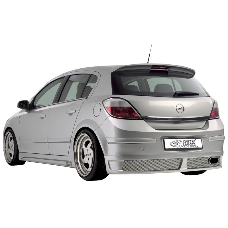 RDX Racedesign, Zadní spodní spoiler nárazníku, pasuje na Opel Astra H 5 dveří (PU)