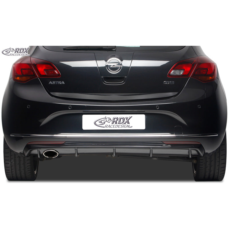 RDX Racedesign, minigonna paraurti posteriore 'Diffusor', adatta a Opel Astra J 5 porte 2009-2015 excl. Sportstourer (PUR)
