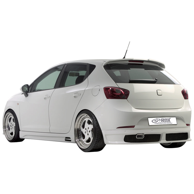 RDX Racedesign, Rear bumper skirt, fits Seat Ibiza 6J 5 doors 2008- excl. FR/Cupra (PU)