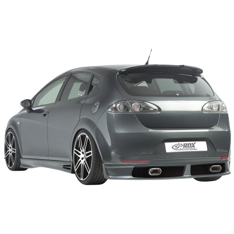 RDX Racedesign, minigonna paraurti posteriore, adatta a Seat Leon 1P 2005-2009 excl. FR/Cupra (PU)