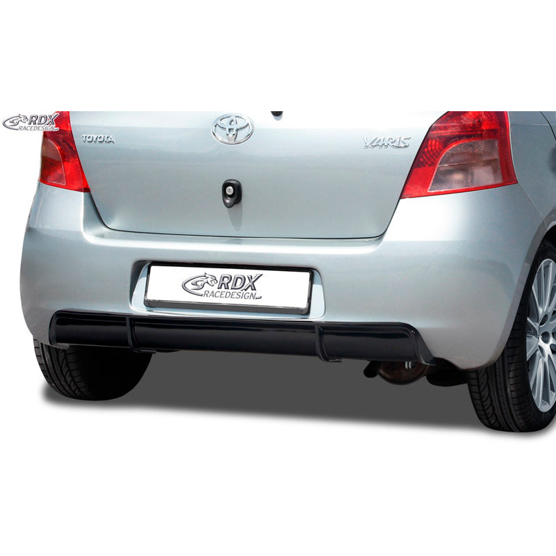 RDX Racedesign, faldón trasero 'Difusor', para Toyota Yaris P9 2005-2008 (ABS negro brillante)
