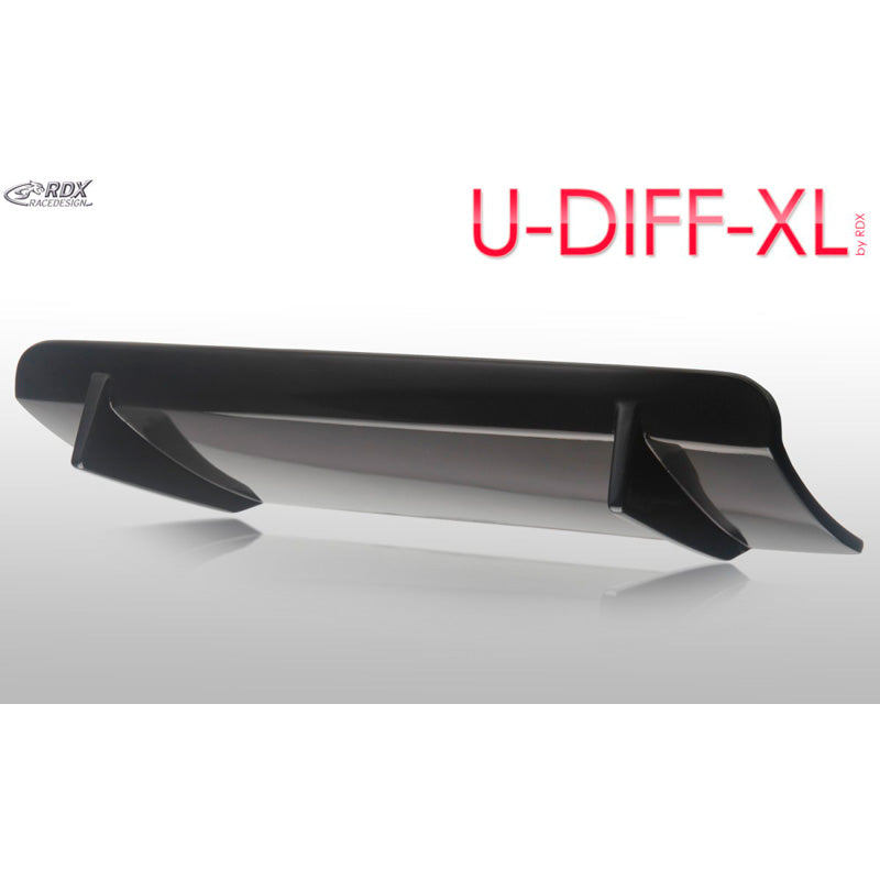 RDX Racedesign, rear bumper skirt 'Diffuser' Universal 'U-Diff XL' 71,5cm (PU)