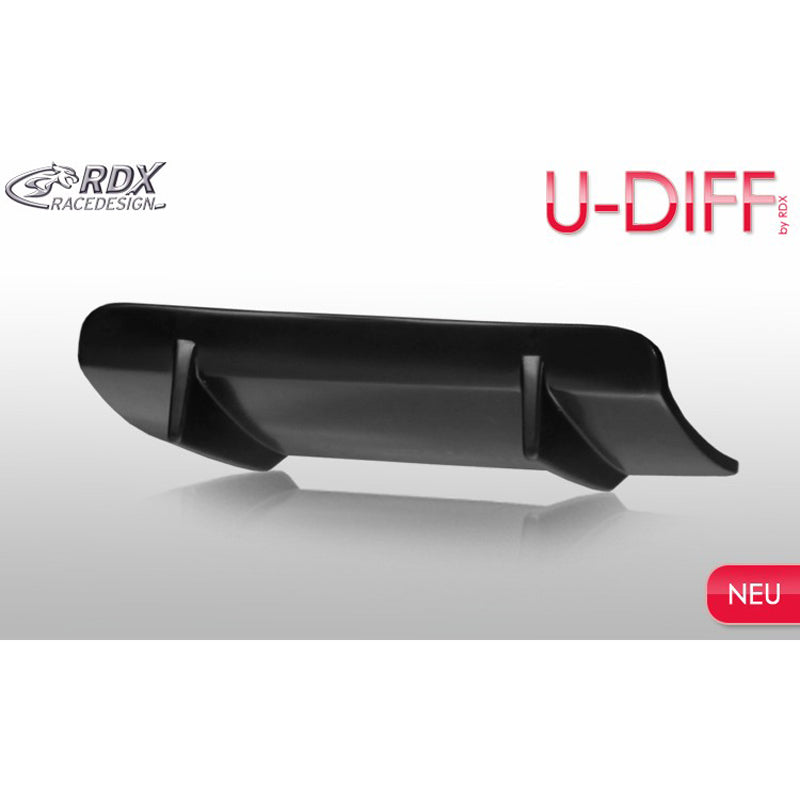 RDX Racedesign, rear bumper skirt 'Diffuser' Universal 'U-Diff' 52,5cm (PU)