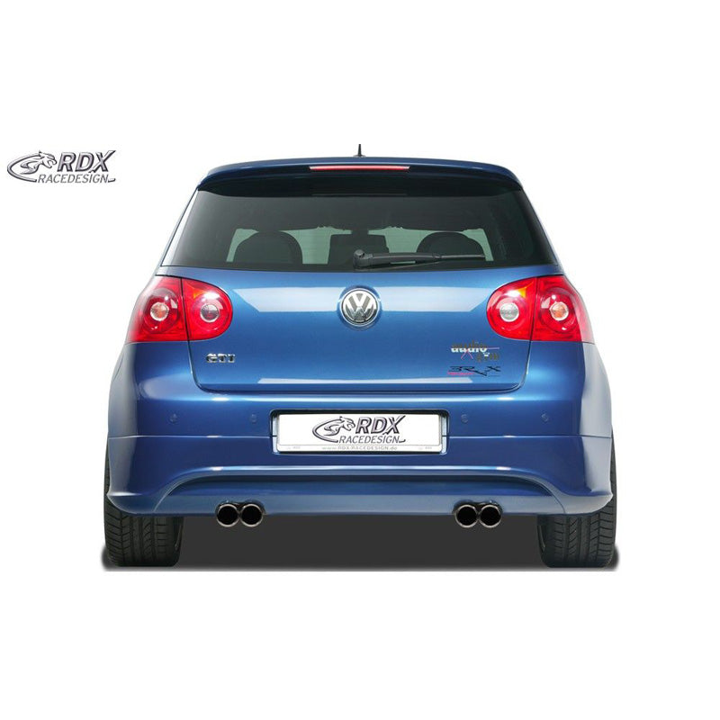 RDX Racedesign, grembialatura paraurti posteriore, adatta per Volkswagen Golf V R32 Hatchback 3/5 porte 2003-2008 (scarico sinistra/destra) escl. Variant/Plus (ABS)