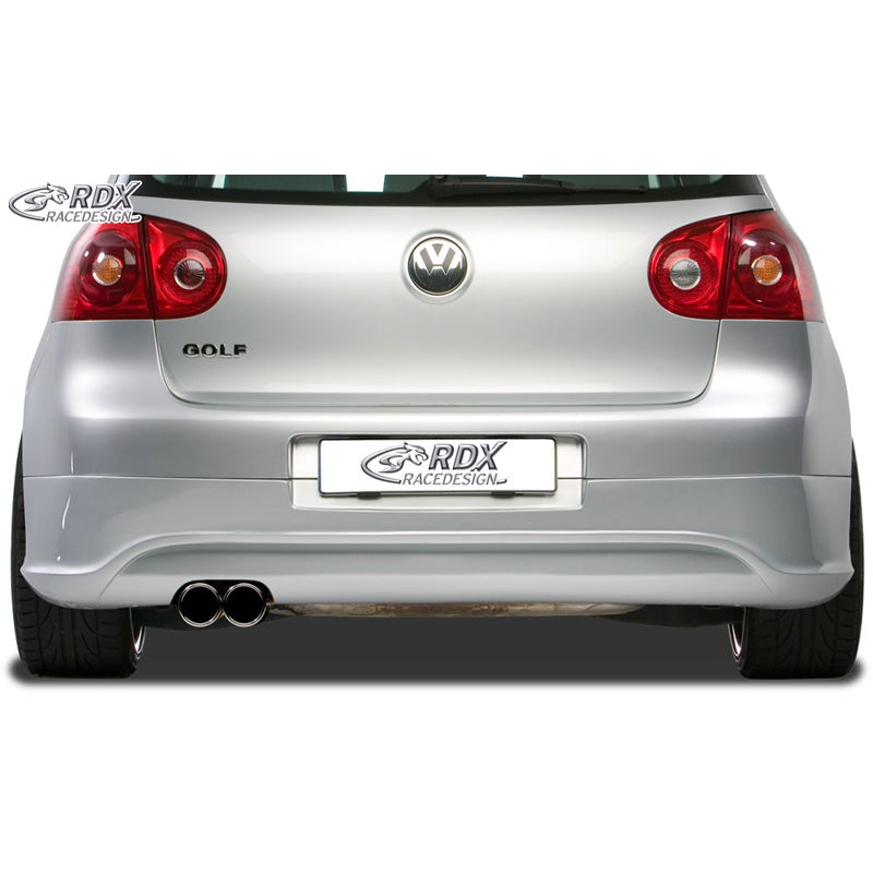 RDX Racedesign, spoiler paraurti posteriore, adatto a Volkswagen Golf V R32 Hatchback 3/5 porte 2003-2008 (scarico a sinistra) escl. Variant/Plus (ABS)