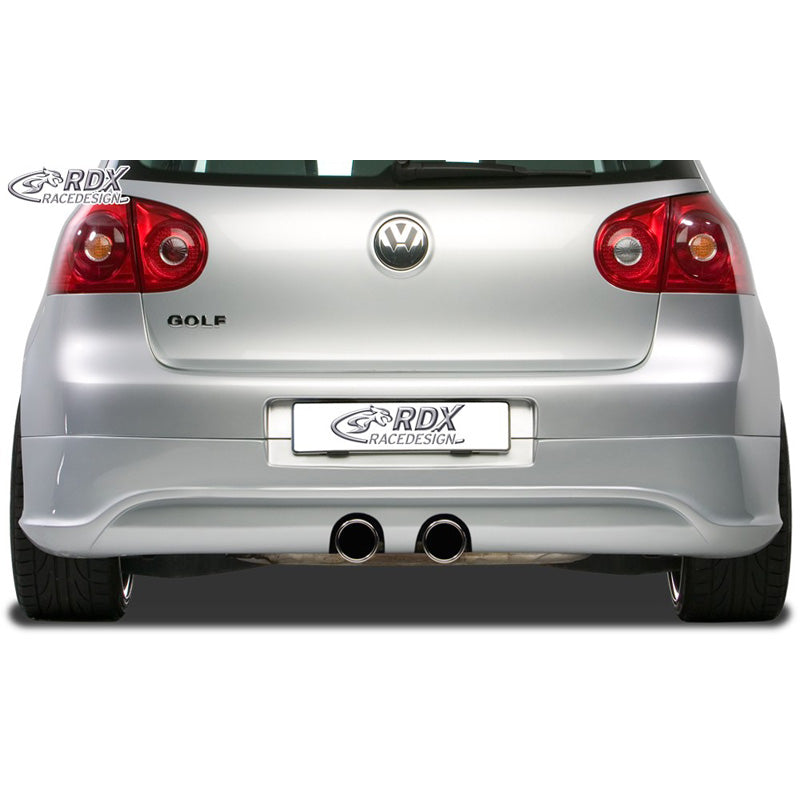 RDX Racedesign, Grembiale paraurti posteriore, adatto a Volkswagen Golf V R32 Hatchback 3/5 porte R32 2003-2008 (scarico R32) escl. Variant/Plus (ABS)