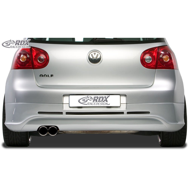 RDX Racedesign, minigonna paraurti posteriore, adatta per Volkswagen Golf V GTI/R Hatchback 3/5 porte 2003-2008 (scarico a sinistra) escl. Variant/Plus (ABS)
