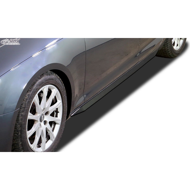 RDX Racedesign, nakładki progowe 'Slim', pasuje do Audi A4 B9 Sedan/Avant 2015-2019 & FL 2019- (ABS błyszcząca czerń)