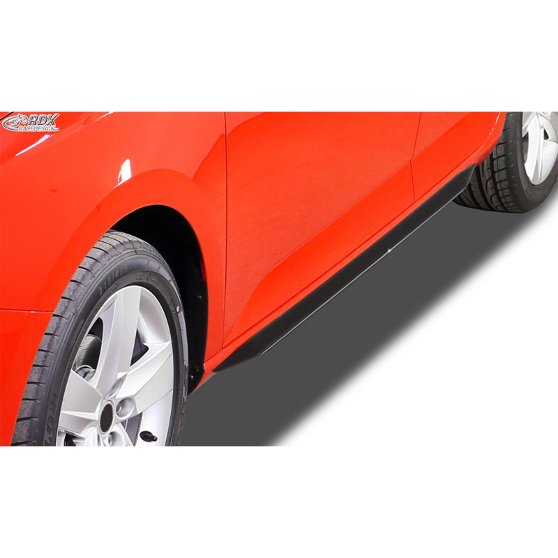 RDX Racedesign, faldones laterales "Slim", ajustan para Audi A6 (4F) Sedan/Avant 2005-2011 (ABS negro brillante)