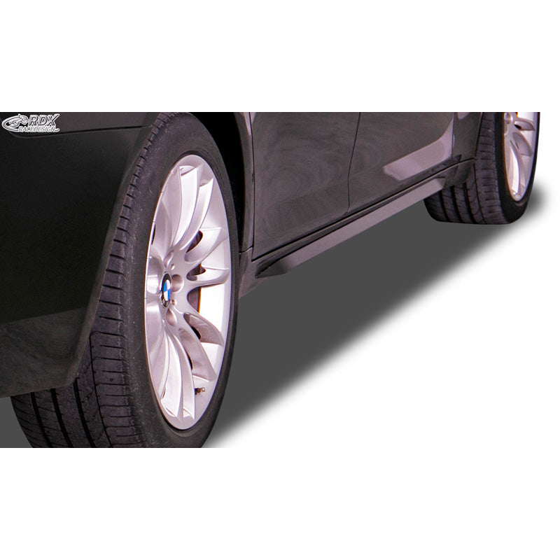 RDX Racedesign, Side skirts "Slim", fits BMW 7-Series F01/F02 2008-2015 (ABS glossy black)