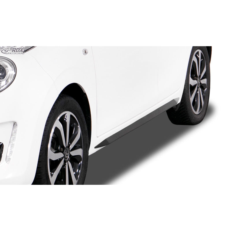 RDX Racedesign, bas de caisse 'Slim', compatible avec Citroën C1 II 2014- (ABS noir brillant)