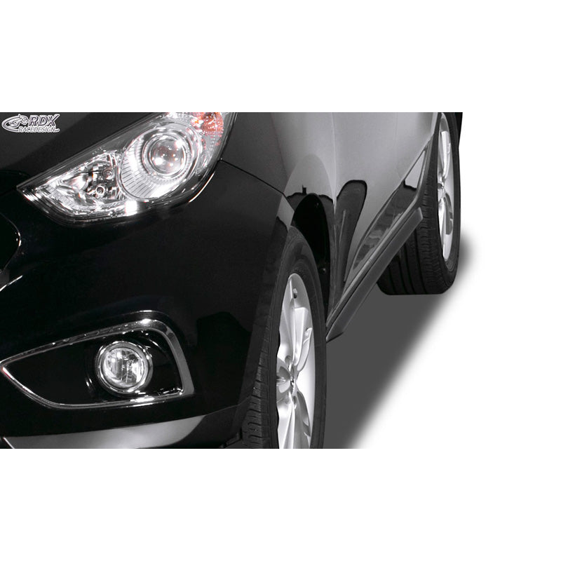 RDX Racedesign, minigonne laterali "Slim", adatte per Hyundai ix35 2009-2016 (ABS nero lucido)