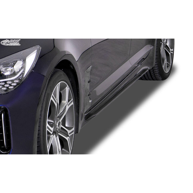 RDX Racedesign, progi boczne 'Slim', pasuje do Kia Stinger (CK) 2018- (ABS błyszcząca czerń)