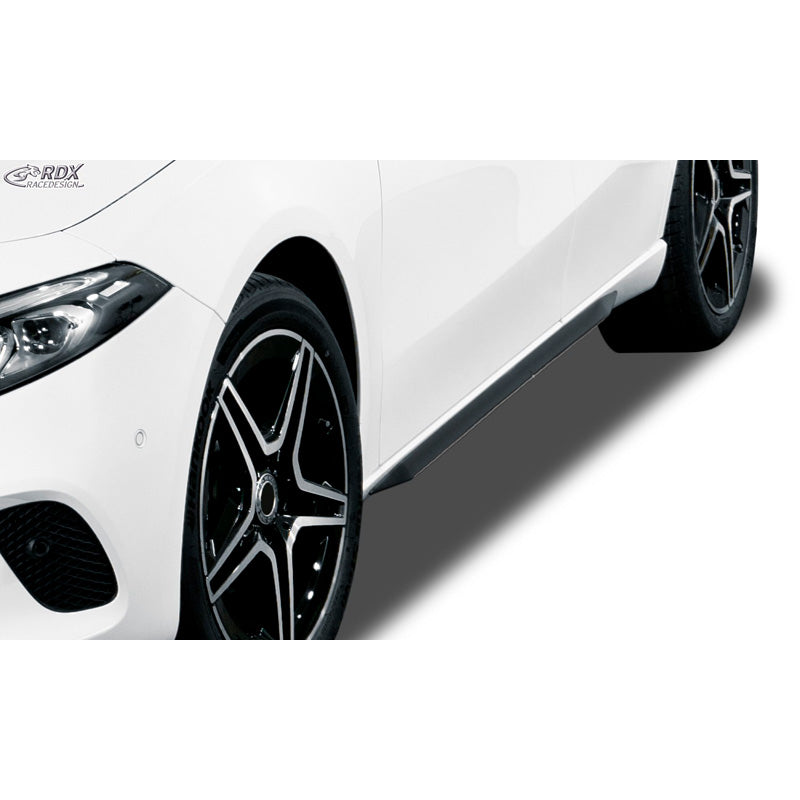 RDX Racedesign, minigonne 'Slim', adatto a Mercedes A-Class W177 2018- (ABS nero lucido)
