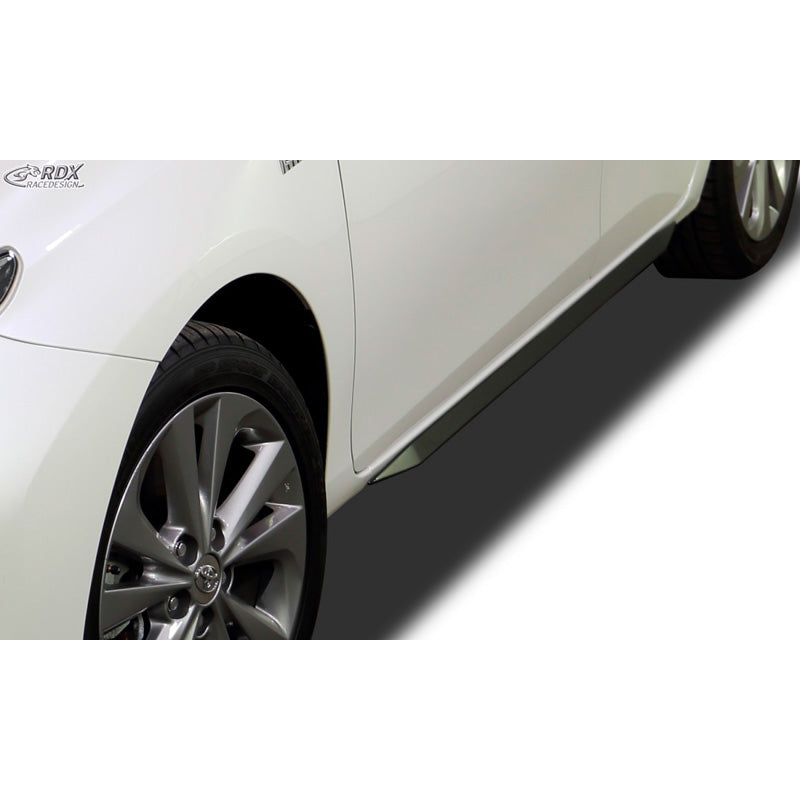 RDX Racedesign, faldones laterales 'Slim', compatibles con Toyota Auris E180 2012-2015 (ABS negro brillante)