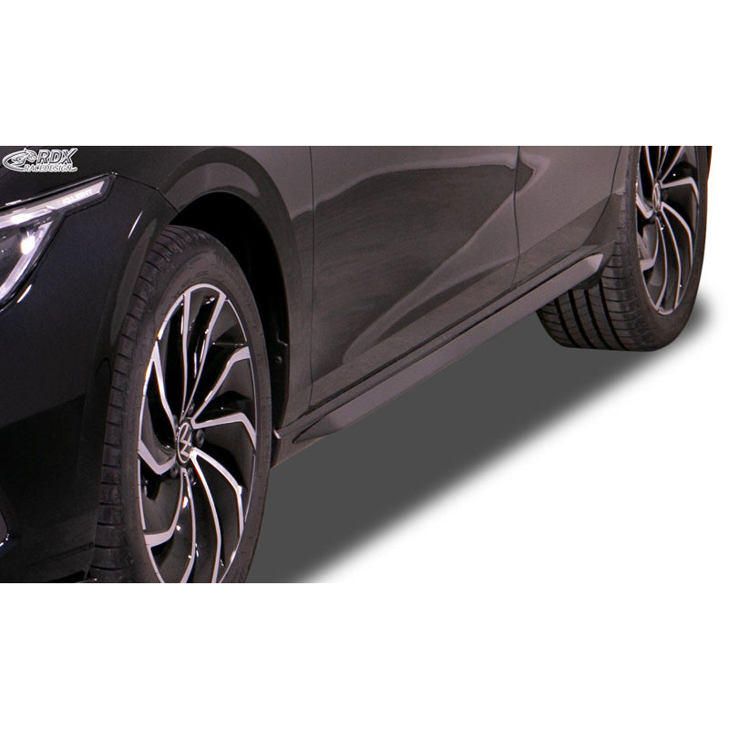 RDX Racedesign, Side skirts, fits Volkswagen Golf VIII 2020- 'Slim' (ABS)