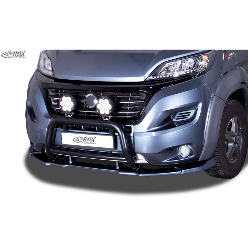 RDX Racedesign, spoiler anteriore Vario-X, adatto a Citroen Jumper & Fiat Ducato & Peugeot Boxer 2014- (PU) (estensioni passaruota di fabbrica)