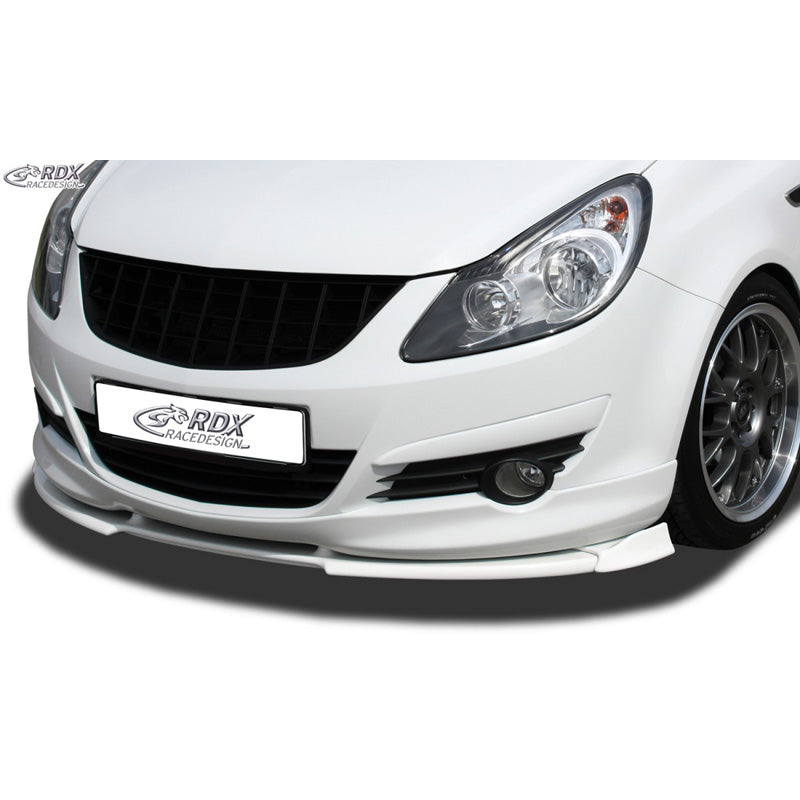 RDX Racedesign, Frontspoiler Vario-X, Pasuje do Opel Corsa D OPC-Line (2006-2010), czarny PU