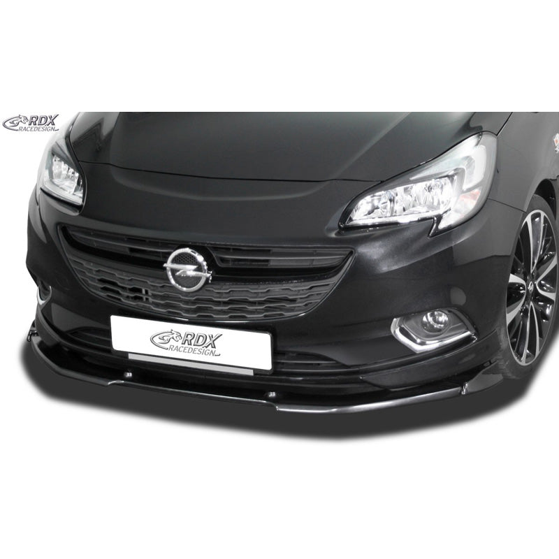 RDX Racedesign, přední spoiler Vario-X, vhodné pro Opel Corsa E OPC-Line 2014-, neošetřený PU