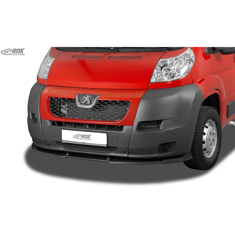 RDX, przedni spoiler Vario-X, pasuje do Peugeot Boxer / Fiat Ducato / Citroën Jumper (2006-2014) (bez poszerzaczy nadkoli), PUR