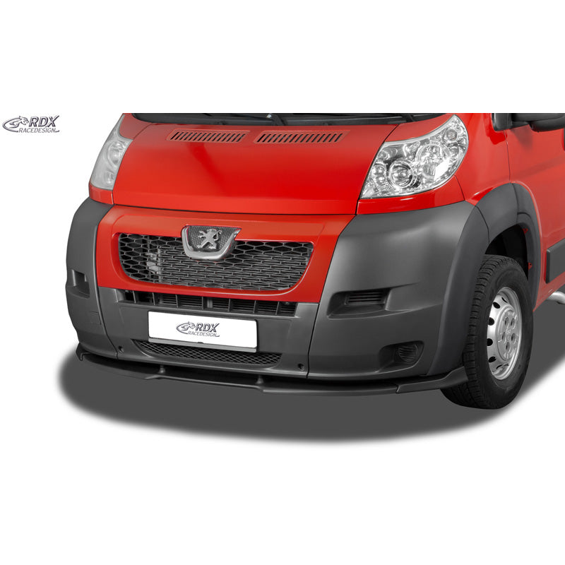 RDX, przedni spoiler VARIO-X, pasuje do Peugeot Boxer / Fiat Ducato / Citroën Jumper (2006-2014) z poszerzaczami nadkoli