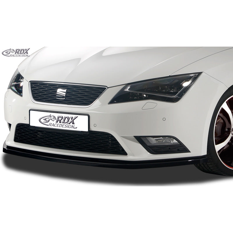 RDX Racedesign, spoiler delantero, compatible con Seat Leon 5F SC/5-doors/ST 2013-2017 excl. FR/Cupra (ABS negro brillante)