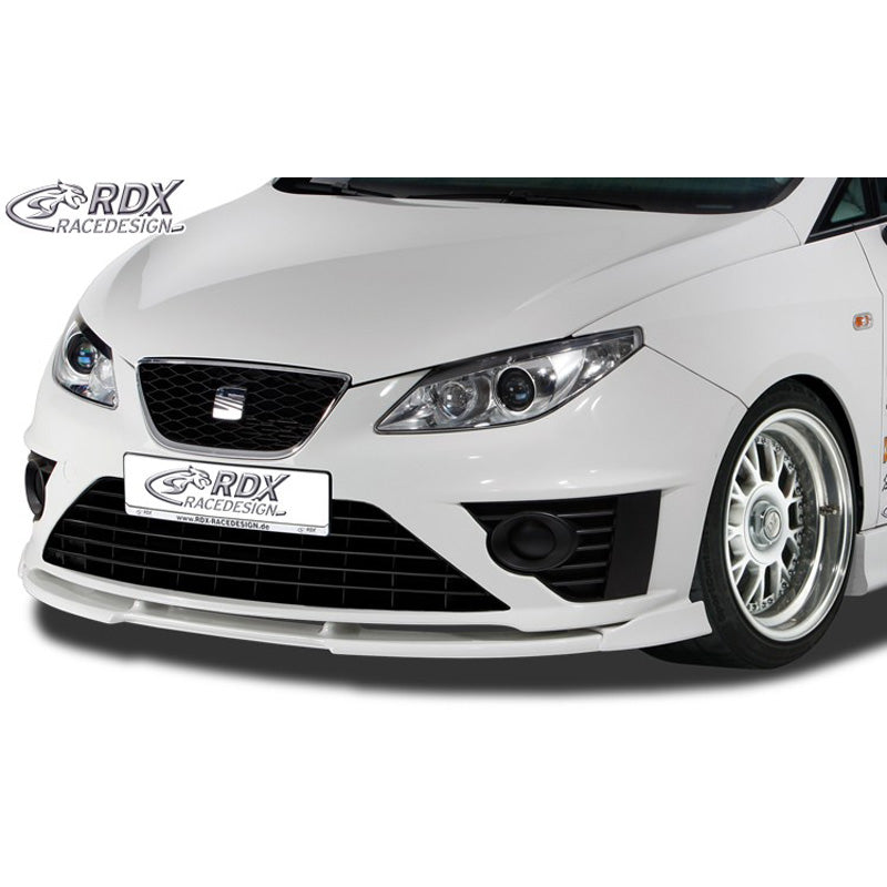 RDX Racedesign, Přední spoiler Vario-X, Pasuje na Seat Ibiza 6J (2008-2012) s SE Body kit, Neopracovaný PU