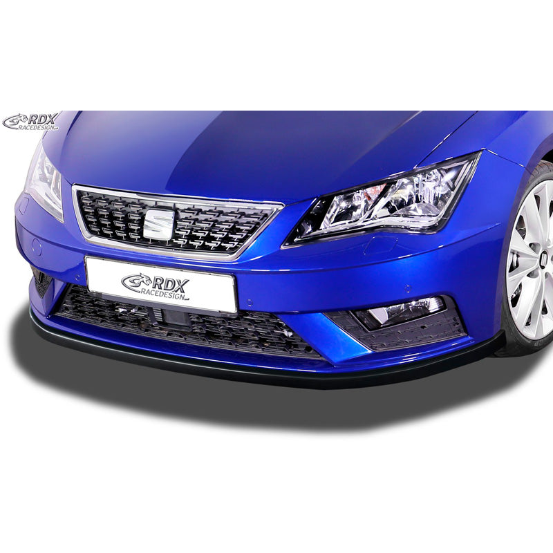 RDX Racedesign, spoiler avant, convient à Seat Leon 5F SC/5-doors/ST Facelift 2017-2020 sauf FR/Cupra (ABS noir brillant)
