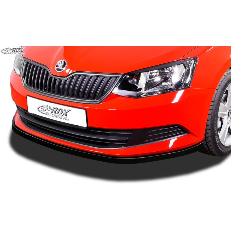 RDX Racedesign, spoiler avant, compatible avec Skoda Fabia III (NJ) 2014-2018 (ABS noir brillant)