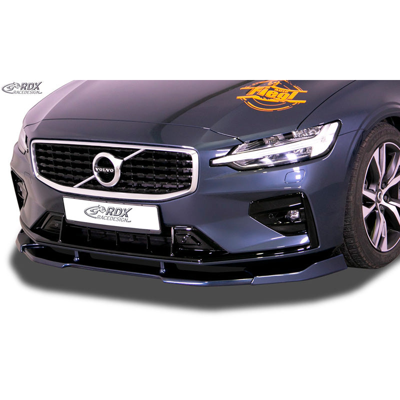 RDX Racedesign, přední spoiler Vario-X, vhodné pro Volvo S60 & V60 II R-Design 2018- (PU)