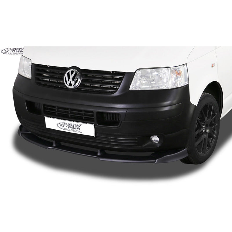 RDX Racedesign, przedni spoiler Vario-X, pasuje do Volkswagen Transporter T5 2003-2009 (nielakierowany zderzak) (PU)