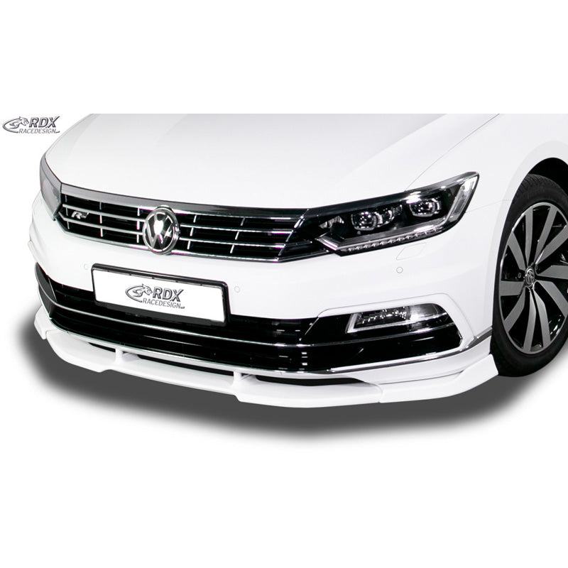 RDX Racedesign, przedni spoiler Vario-X, pasuje do Volkswagen Passat 3G (B8) R-Line 2014-2019 (PU)