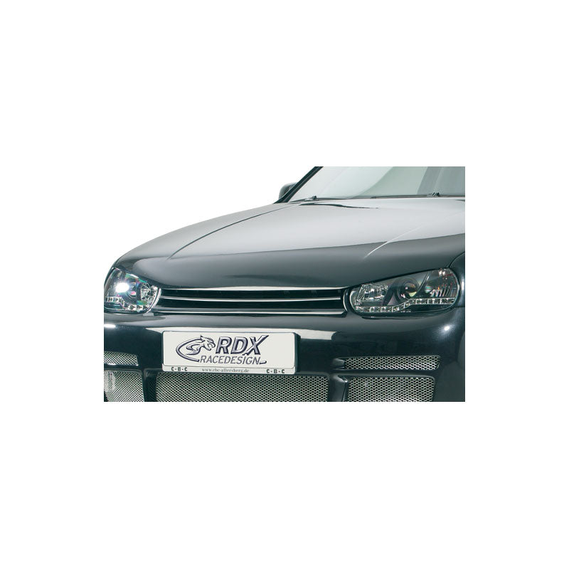 RDX Racedesign, Hood extension, fits Volkswagen Golf IV 1997-2004 + integrated bonnet insert (Metal)