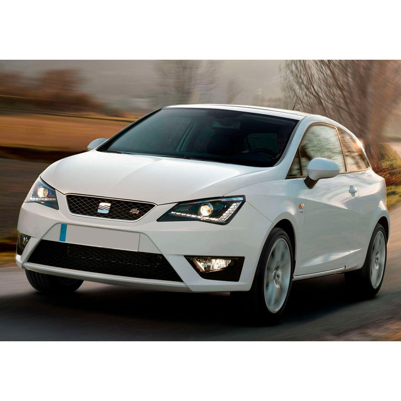 AutoStyle, Parachoques delantero para Seat Ibiza 6J Facelift 3/5 puertas + ST 2013- 'FR-Look' incl. parrilla y faros antiniebla - Sin tratar