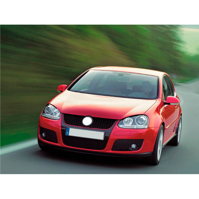 AutoStyle, faldón delantero 'GTi-Look' para Volkswagen Golf V & Jetta - sin acabado pintado, incl. parrilla y faros antiniebla