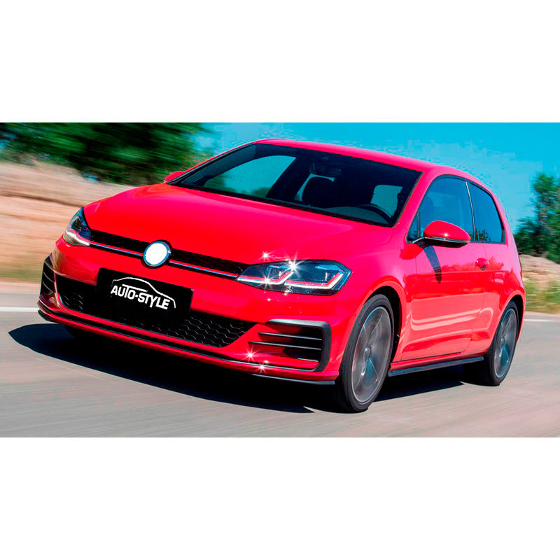 AutoStyle, kit de faldones delanteros para Volkswagen Golf VII Facelift 2017- 'GTi-Look' incl. rejilla y faros antiniebla - sin pintar