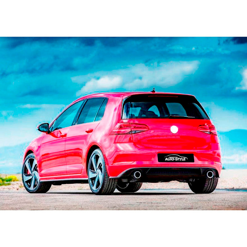 AutoStyle, minigonna posteriore del paraurti per Volkswagen Golf VII Facelift 2017- 'GTi-Look' (PP)