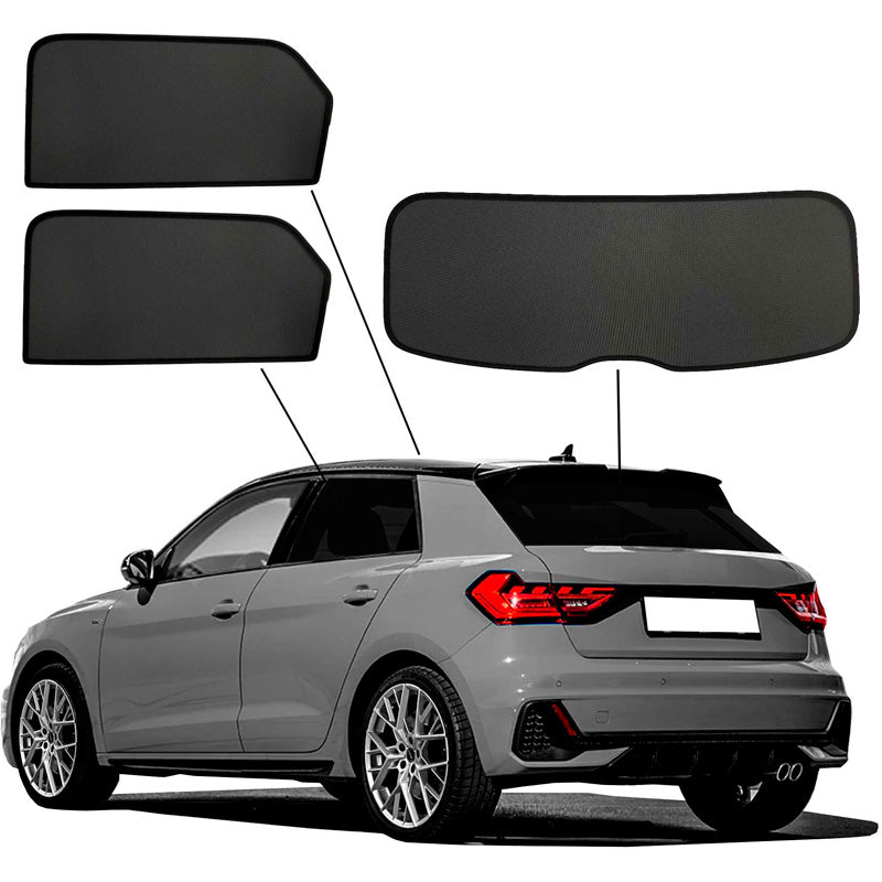SunClip, Solgardiner, Privacy & Sun protection, passer til Audi A1 (GBA) Sportback 2018- inkl. City Carver & Allstreet