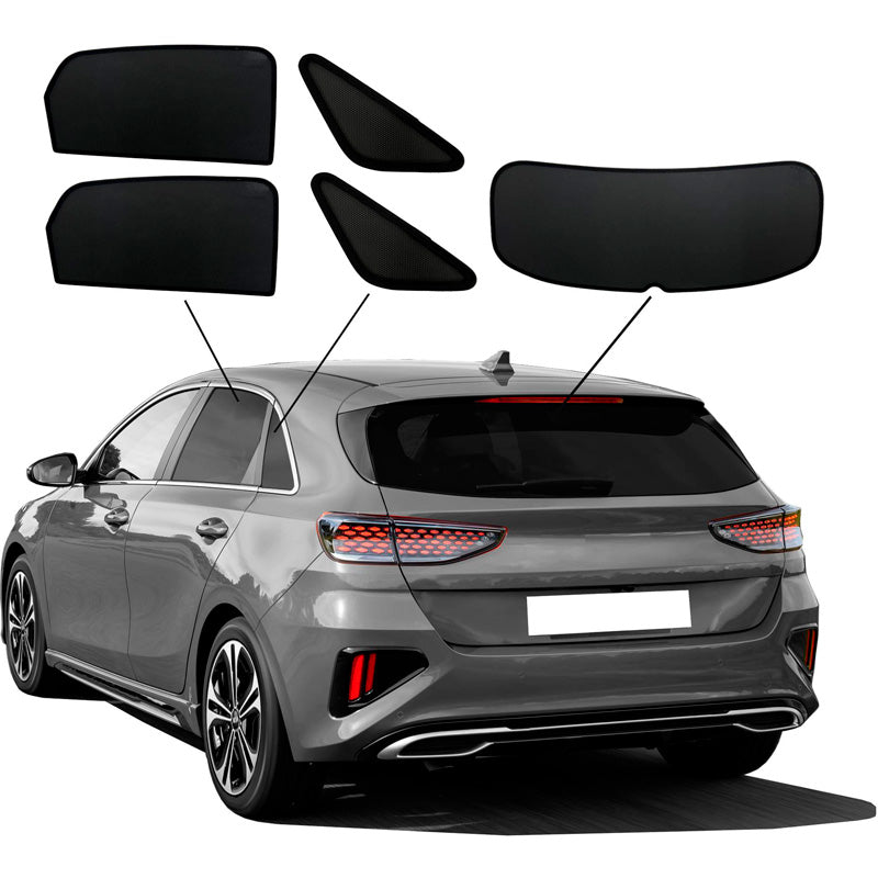 SunClip, Tendina parasole & schermo privacy, compatibile con Kia Cee'd (CD) HB 5 porte (2018-)