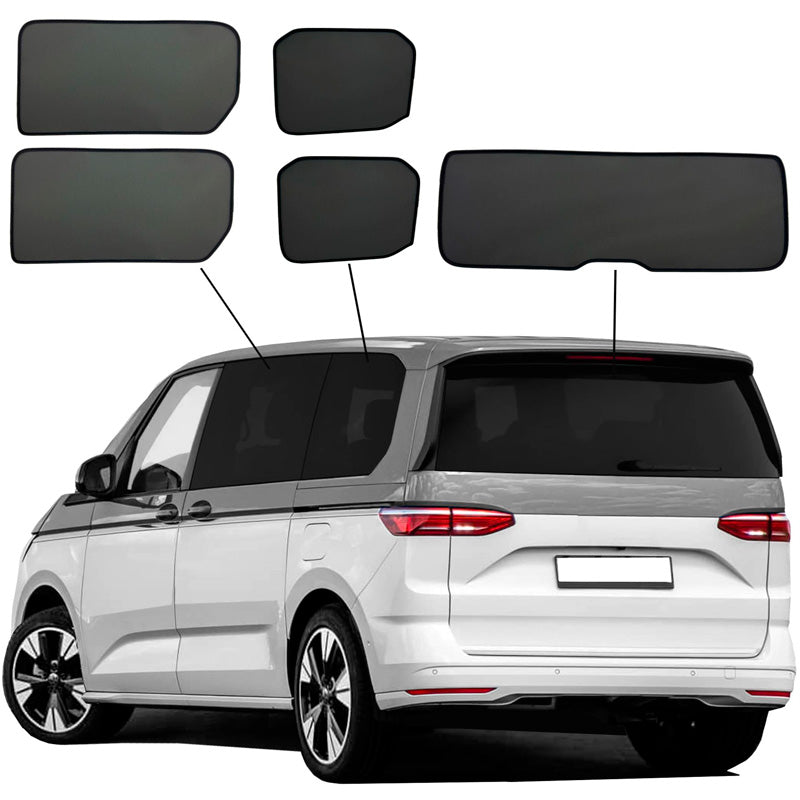 SunClip, Tendina parasole & protezione solare, compatibile con Volkswagen Multivan T7 (2021-), senza porte scorrevoli