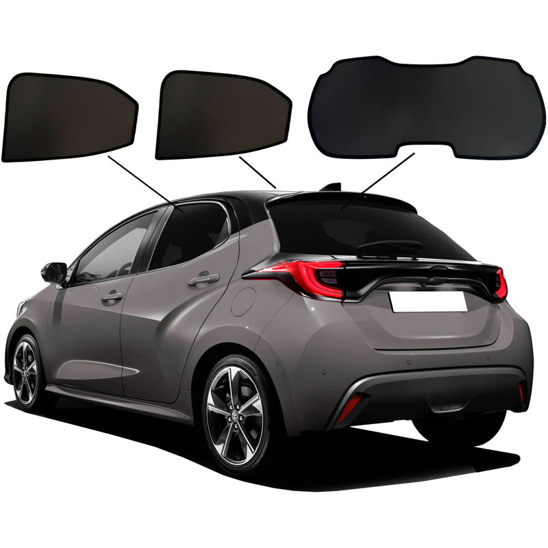 SunClip, Solgardin, passer til Toyota Yaris (P21) 2020- & Mazda 2 (KB) 2022-