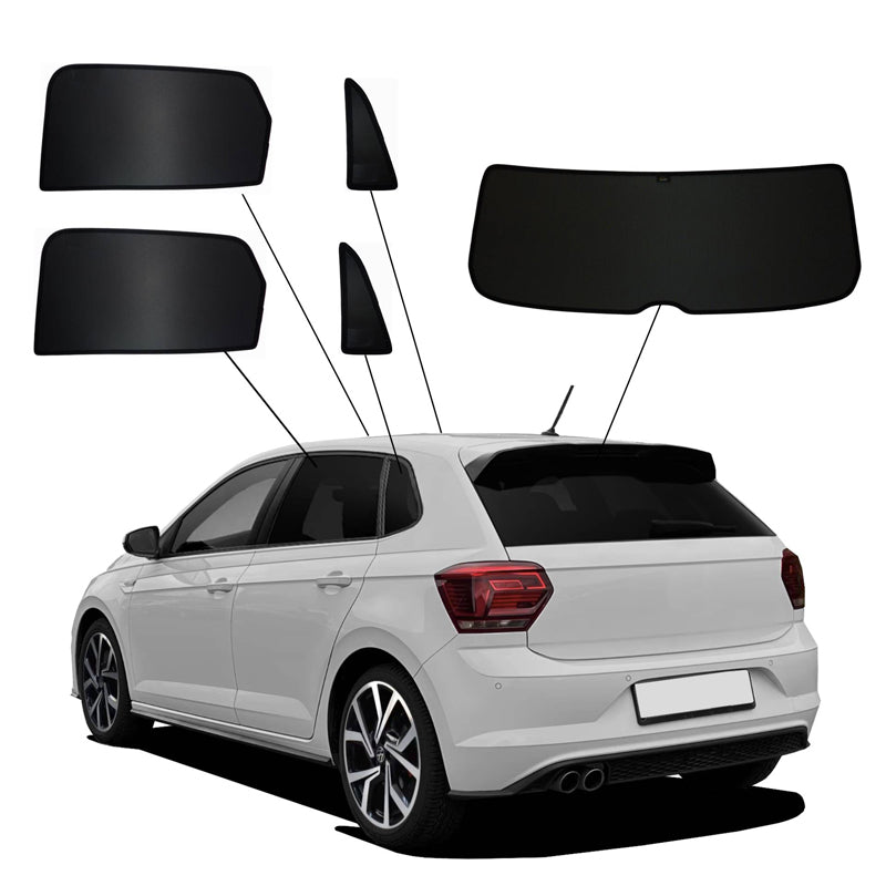 SunClip, sluneční clona a ochrana soukromí, vhodné pro Volkswagen Polo VI (AW) 5-dveřový (2017-2021) & FL (2021-)